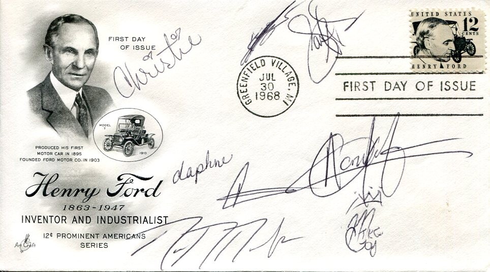 Richard Rawlings And Gas Monkey Garage Crew Fast N Loud Signed Autograph FDC