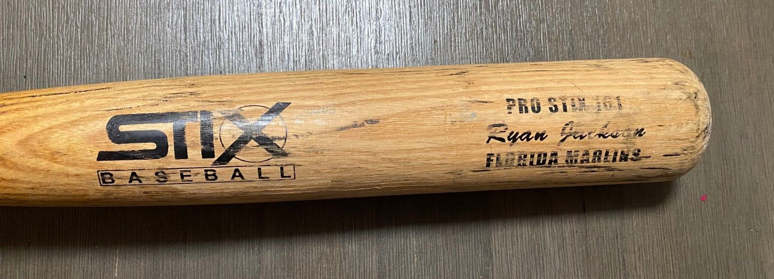 RYAN JACKSON FLORIDA MARLINS GAME USED STIX BASEBALL BAT RARE L@@K COLLECTIBLE MEMORABILIA