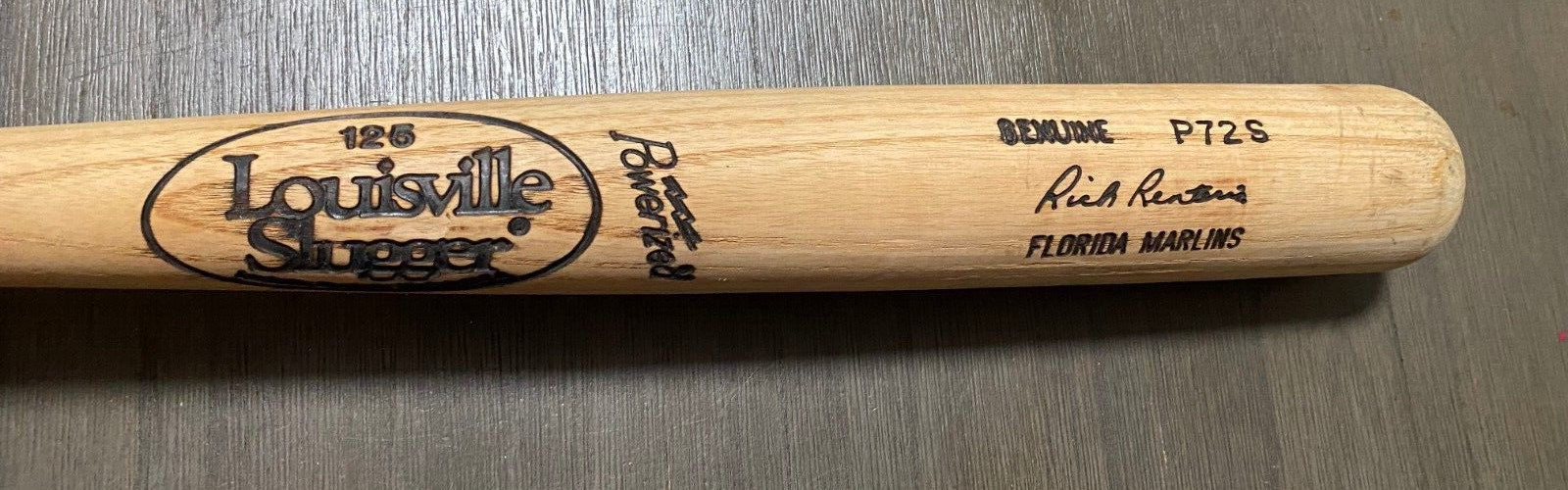 RICH RENTERIA FLORIDA MARLINS GAME USED LV SLUGGER BAT RARE L@@K COLLECTIBLE MEMORABILIA