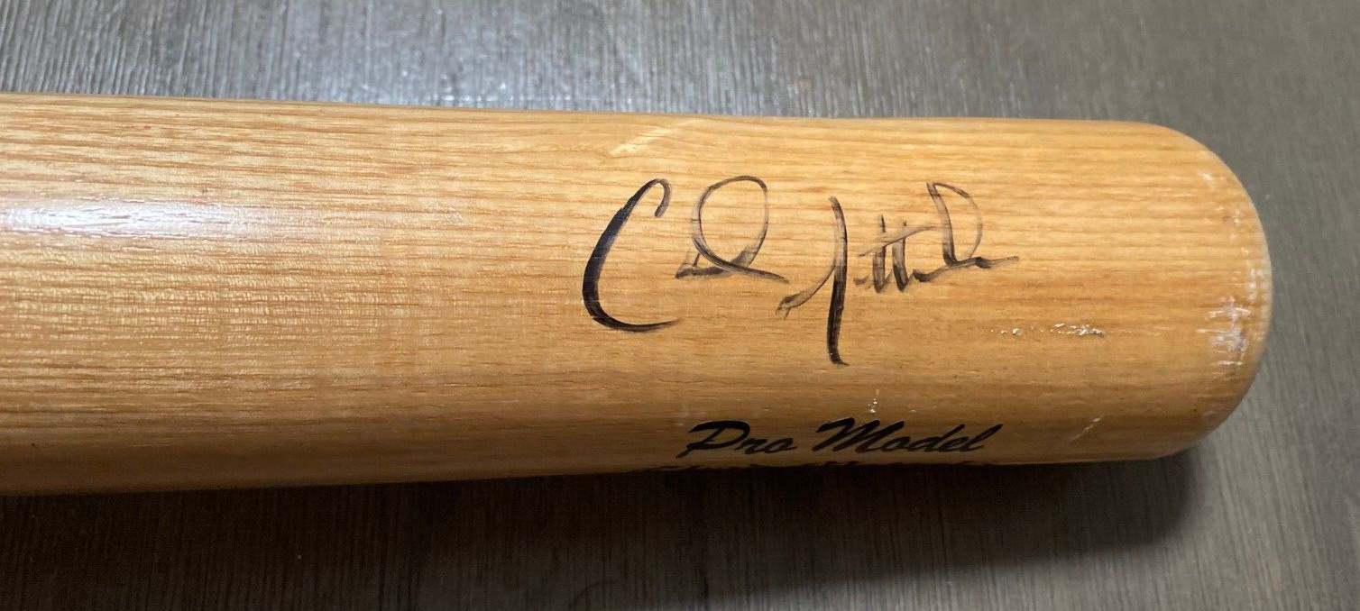 CHAD MOTTOLA TAMPA BAY RAYS SIGNED AUTOGRAPHED PRO MODEL BASEBALL BAT W/COA