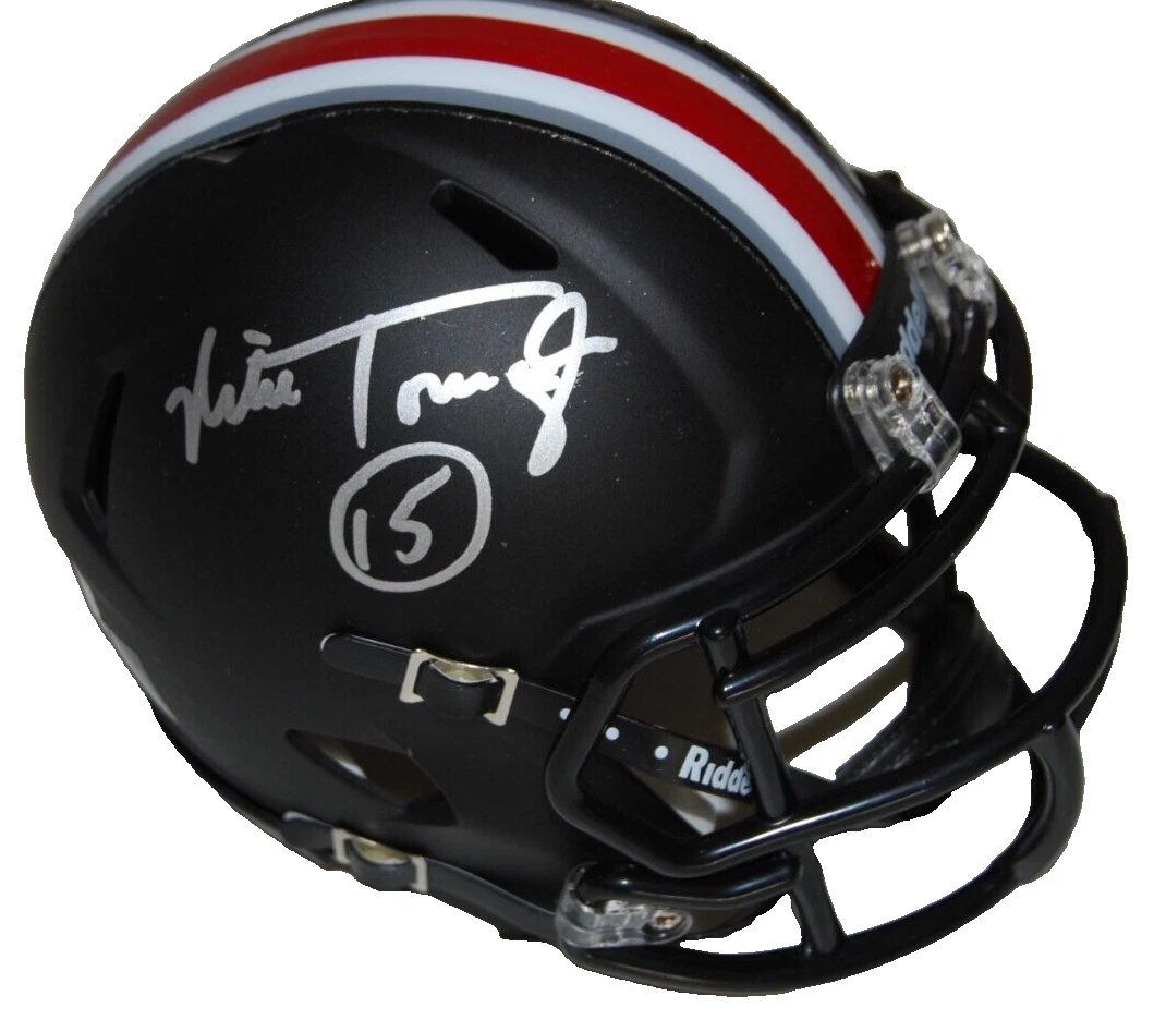 MIKE TOMCZAK signed (OHIO STATE BUCKEYES) mini football helmet BECKETT BP30747