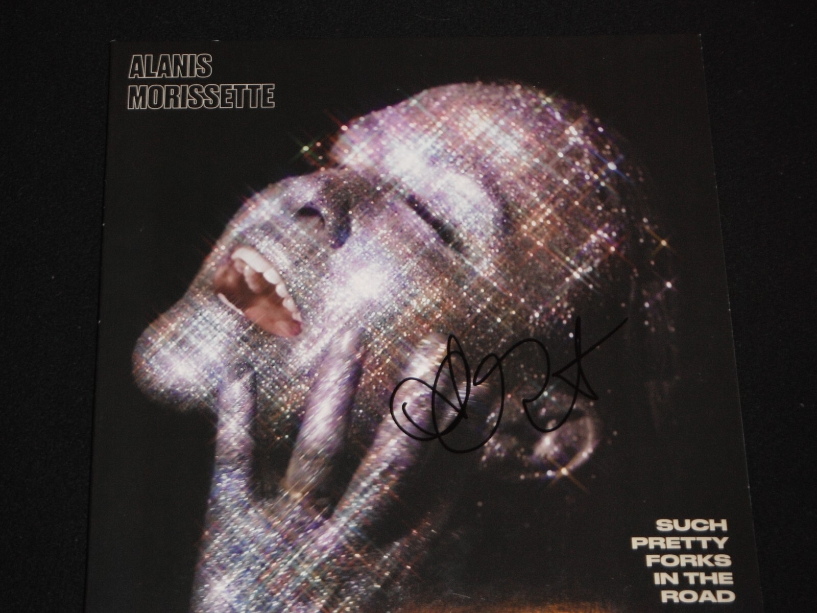 ALANIS MORISSETTE SIGNED SUCH PRETTY FORKS IN THE ROAD VINYL ALBUM