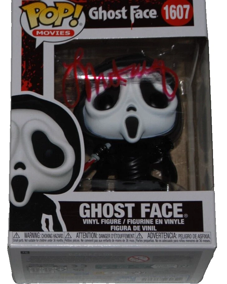 LAURIE METCALF signed (SCREAM) Ghost face 1607 Funko Pop #1176 BECKETT BN71130