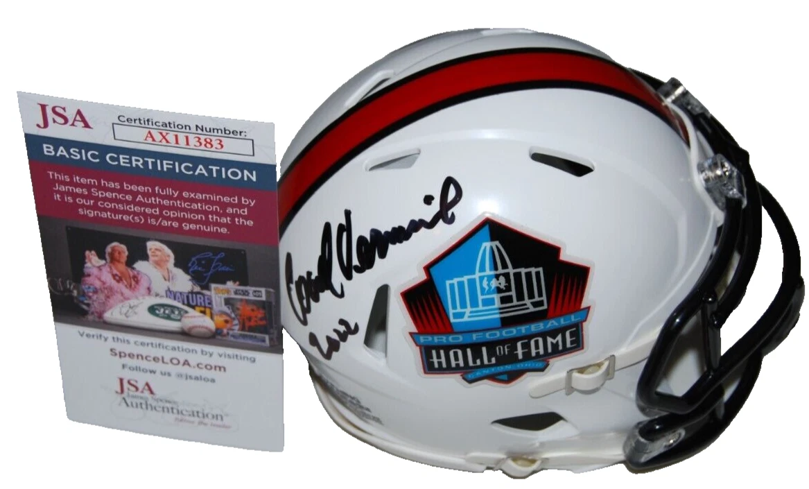 DICK VERMEIL signed (HALL OF FAME) Rams mini football helmet JSA AX11383