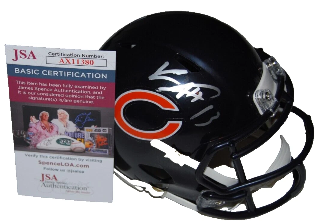 KEENAN ALLEN signed (CHICAGO BEARS) autograph mini football helmet JSA AX11380