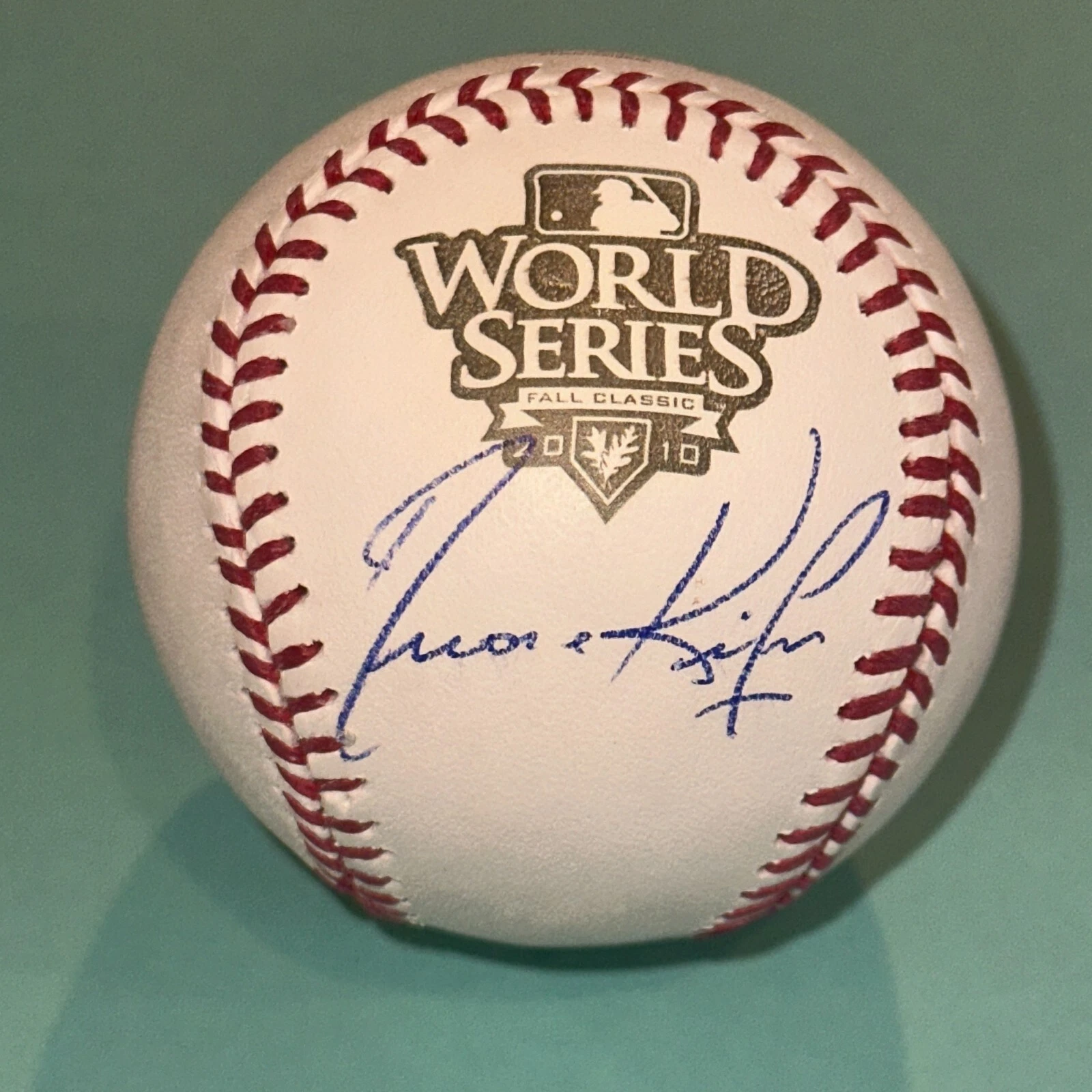 DUANE KUIPER (Giants) Signed Official 2010 WORLD SERIES Baseball Beckett (BAS)