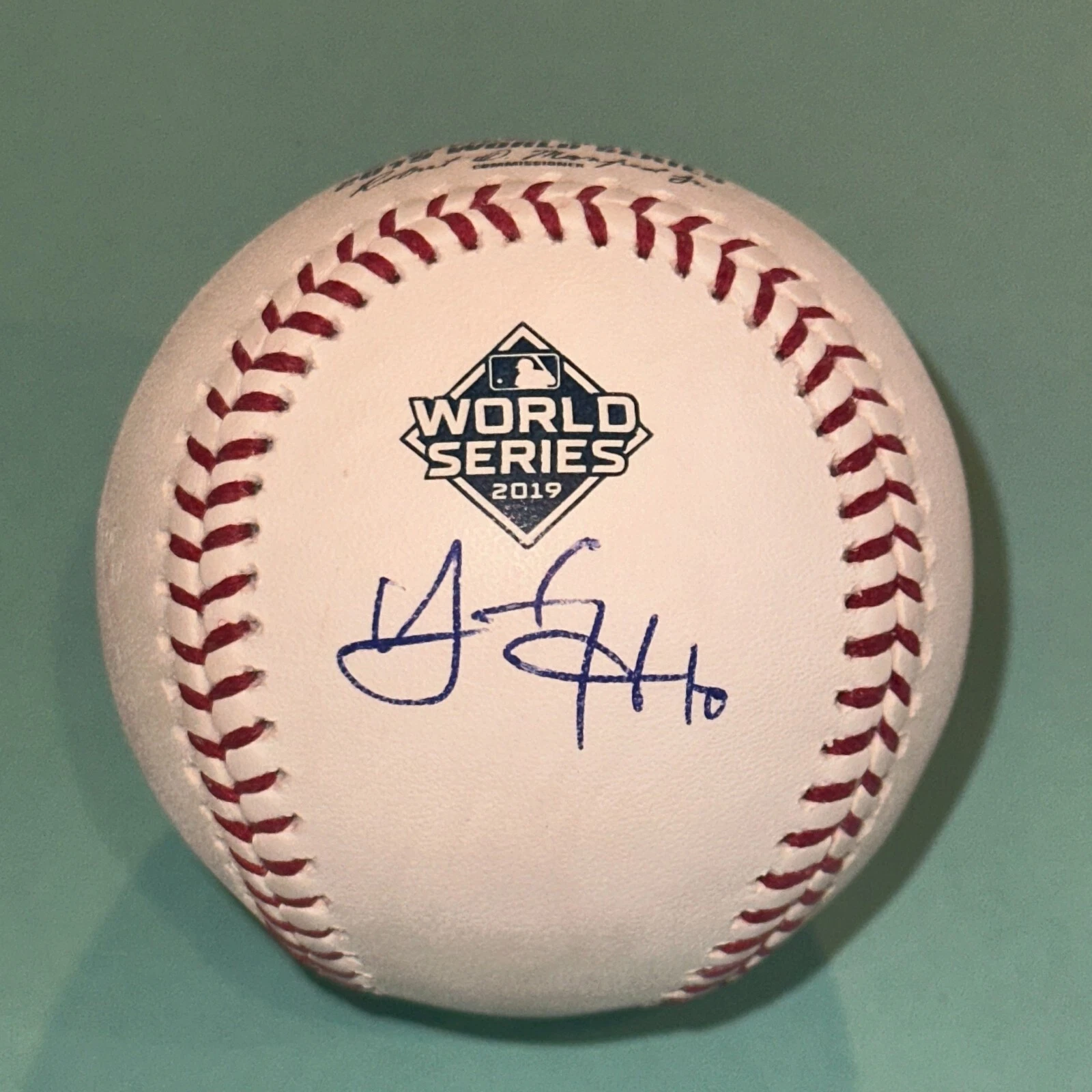 YAN GOMES (NATIONALS) SIGNED OFFICIAL 2019 WORLD SERIES BASEBALL BECKETT (BAS) COLLECTIBLE MEMORABILIA