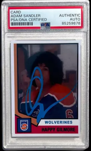 ADAM SANDLER SIGNED HAPPY GILMORE CARD AUTO ROOKIE GOLF PSA/DNA RARE! COLLECTIBLE MEMORABILIA