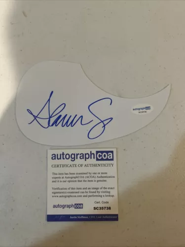 ALANA SPRINGSTEEN SIGNED AUTOGRAPH ACOUSTIC PICKGUARD GUITAR ACOA COUNTRY STAR COLLECTIBLE MEMORABILIA