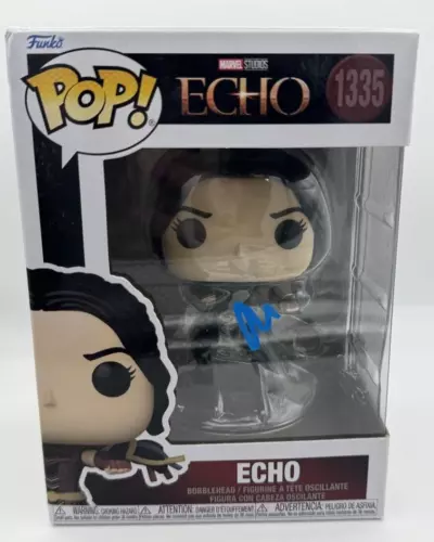 ALAQUA COX “ECHO” AUTOGRAPH SIGNED 1335 FUNKO POP VINYL FIGURE ACOA COLLECTIBLE MEMORABILIA