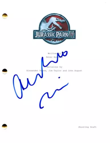 ALESSANDRO NIVOLA SIGNED AUTOGRAPH JURASSIC PARK 3 FULL MOVIE SCRIPT SCREENPLAY COLLECTIBLE MEMORABILIA