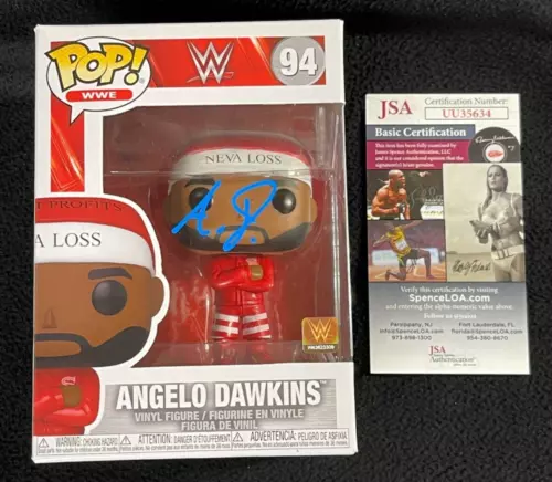 ANGELO DAWKINS SIGNED WWE STREET PROFITS FUNKO POP FIGURE #94 JSA COA COLLECTIBLE MEMORABILIA