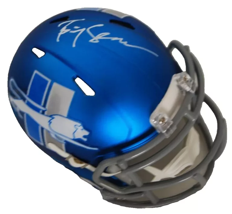 BIG SEAN SIGNED (DETROIT LIONS) RAPPER MINI FOOTBALL HELMET BECKETT BP30427 COLLECTIBLE MEMORABILIA