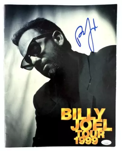 BILLY JOEL SIGNED AUTOGRAPH 1999 TOUR CONCERT PROGRAM BOOK PIANO MAN W/ JSA COA COLLECTIBLE MEMORABILIA