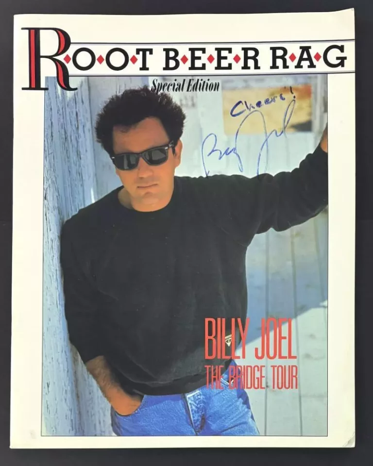 BILLY JOEL SIGNED AUTOGRAPH THE BRIDGE TOUR CONCERT PROGRAM BOOK W/ JSA COA COLLECTIBLE MEMORABILIA