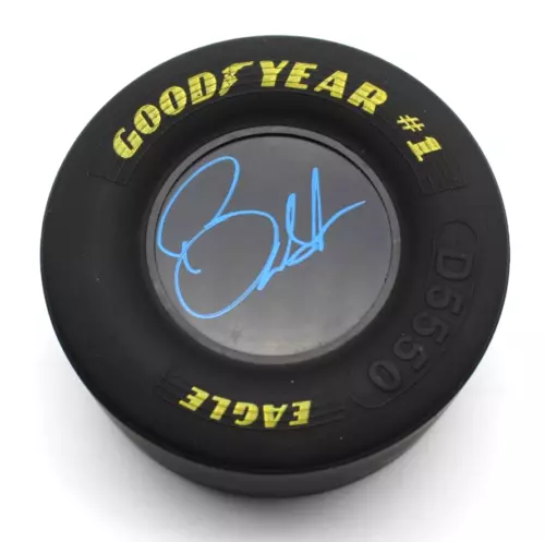 BUBBA WALLACE SIGNED NASCAR MINI GOOD YEAR RACING TIRE BECKETT COA BN71161 COLLECTIBLE MEMORABILIA