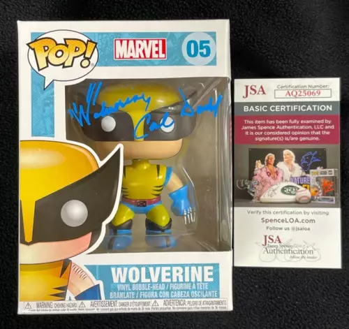 CAL DODD SIGNED X-MEN WOLVERINE FUNKO POP FIGURE #05 JSA COA COLLECTIBLE MEMORABILIA