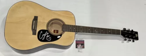 CASSANDRA LEWIS SIGNED SUNBURST ACOUSTIC GUITAR DARLIN JSA COA COLLECTIBLE MEMORABILIA