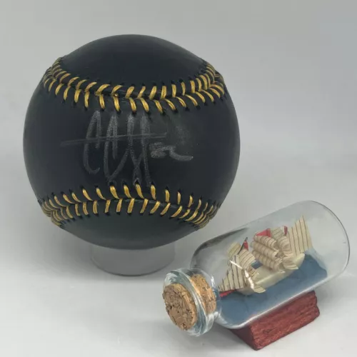 CC SABATHIA SIGNED RAWLINGS BLACK OML BASEBALL PSA DNA YANKEES HOF CY AUTO A3358 COLLECTIBLE MEMORABILIA