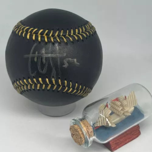 CC SABATHIA SIGNED RAWLINGS BLACK OML BASEBALL PSA DNA YANKEES HOF CY AUTO A3361 COLLECTIBLE MEMORABILIA