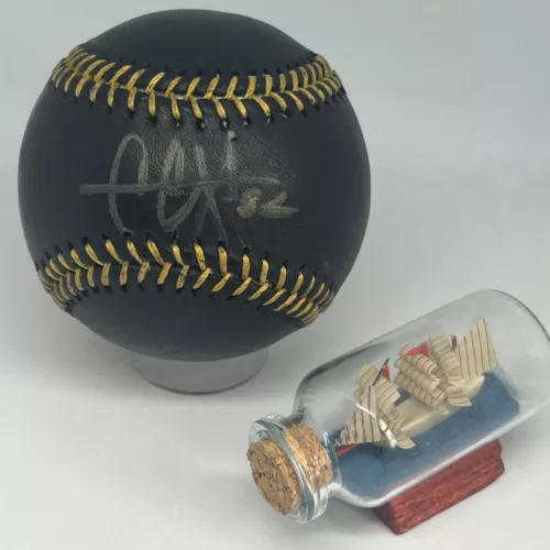 CC SABATHIA SIGNED RAWLINGS BLACK OML BASEBALL PSA DNA YANKEES HOF CY AUTO A3367 COLLECTIBLE MEMORABILIA