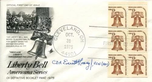 COMMANDER EVERETT ALVAREZ JR VIETNAM WAR US USN NAVY POW SIGNED AUTOGRAPH FDC COLLECTIBLE MEMORABILIA