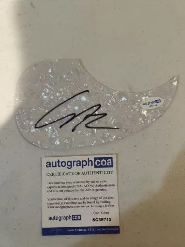 COOPER ALAN SIGNED AUTOGRAPH ACOUSTIC PICKGUARD GUITAR ACOA COUNTRY COLLECTIBLE MEMORABILIA