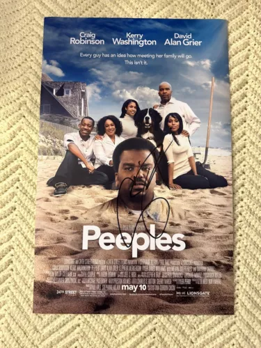 CRAIG ROBINSON SIGNED 11 X 17 POSTER “PEEPLES” MOVIE AUTOGRAPHED COLLECTIBLE MEMORABILIA