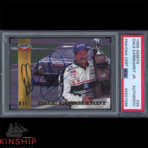 DALE EARNHARDT SR SIGNED 1995 CLASSIC CARD #29 PSA DNA SLAB NASCAR AUTO C3155 COLLECTIBLE MEMORABILIA