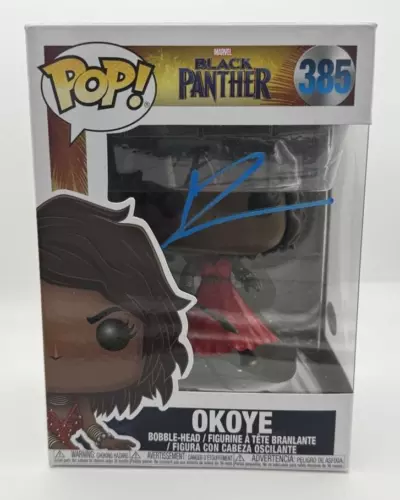 DANAI GURIRA “BLACK PANTHER” AUTOGRAPH SIGNED ‘OKOYE’ 385 FUNKO POP FIGURE ACOA COLLECTIBLE MEMORABILIA