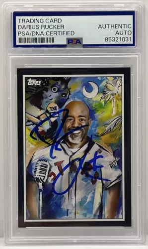 DARIUS RUCKER SIGNED 2022 TOPPS NASHVILLE STARS CARD COUNTRY MUSIC PSA/DNA SLAB COLLECTIBLE MEMORABILIA