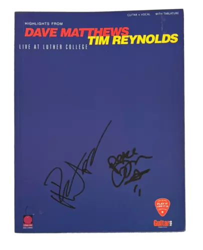 DAVE MATTHEWS & TIM REYNOLDS SIGNED AUTOGRAPH EVERYDAY SHEET MUSIC BOOK BECKETT COLLECTIBLE MEMORABILIA
