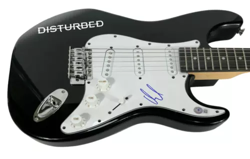 DAVID DRAIMAN DISTURBED SIGNED AUTOGRAPH ELECTRIC GUITAR BAND SINGER BECKETT COA COLLECTIBLE MEMORABILIA