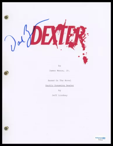 DAVID ZAYAS “DEXTER” AUTOGRAPH SIGNED ‘ANGEL BAUTISTA’ PILOT EPISODE SCRIPT ACOA COLLECTIBLE MEMORABILIA