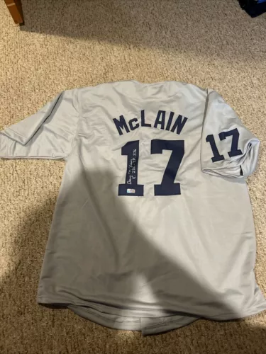DETROIT TIGERS- DENNY MCLAIN SIGNED AUTOGRAPH JERSEY TRISTAR COA BASEBALL STAR COLLECTIBLE MEMORABILIA