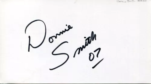 DONNIE SMITH AMA MOTORCYCLE HOF BUILDER DESIGNER BIKER SIGNED AUTOGRAPH COLLECTIBLE MEMORABILIA