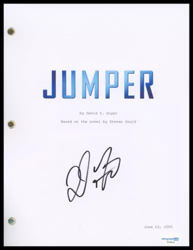 DOUG LIMAN “JUMPER” DIRECTOR AUTOGRAPH SIGNED COMPLETE SCRIPT SCREENPLAY ACOA COLLECTIBLE MEMORABILIA