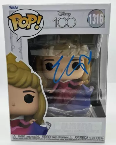 ELLE FANNING “MALEFICENT” AUTOGRAPH SIGNED ‘AURORA’ 1316 FUNKO POP FIGURE ACOA COLLECTIBLE MEMORABILIA