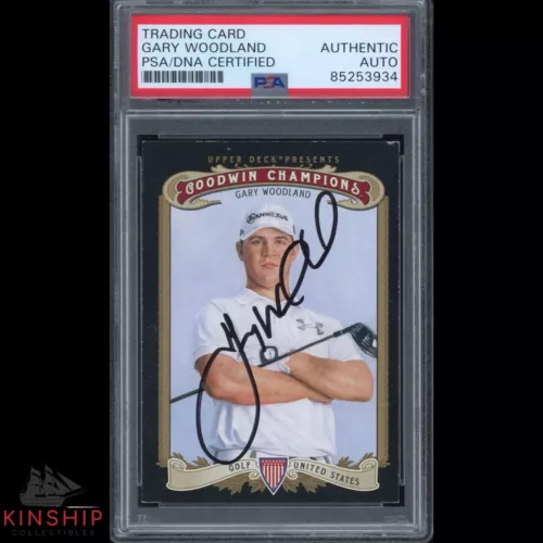 GARY WOODLAND SIGNED 2012 UPPER DECK GOODWIN TRADING CARD PSA DNA GOLF AUTO CQTY COLLECTIBLE MEMORABILIA