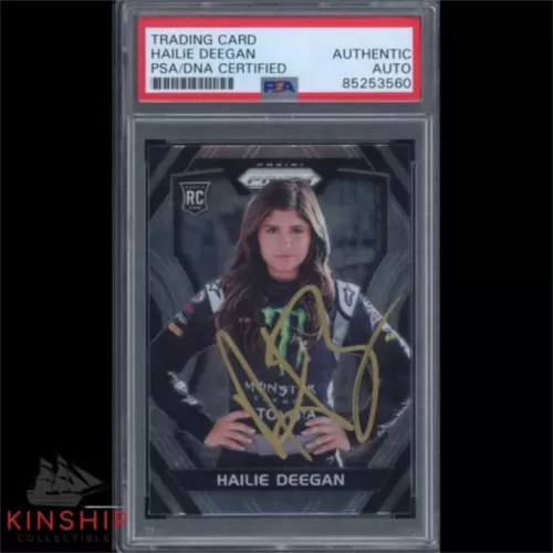 HAILIE DEEGAN SIGNED 2018 PANINI PRIZM ROOKIE CARD PSA DNA SLAB #30 AUTO C3287 COLLECTIBLE MEMORABILIA