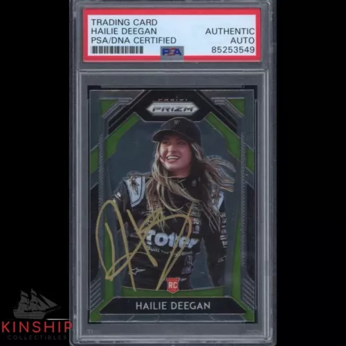 HAILIE DEEGAN SIGNED 2020 PANINI PRIZM ROOKIE CARD PSA DNA SLAB AUTO C3290 COLLECTIBLE MEMORABILIA