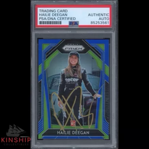HAILIE DEEGAN SIGNED 2020 PANINI PRIZM ROOKIE CARD PSA DNA SLAB AUTO C3296 COLLECTIBLE MEMORABILIA