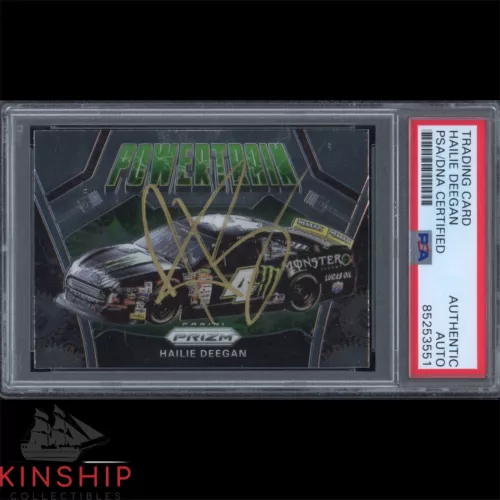 HAILIE DEEGAN SIGNED 2020 PANINI PRIZM TRADING CARD PSA DNA SLAB AUTO C3295 COLLECTIBLE MEMORABILIA
