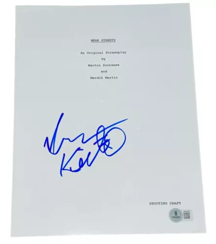 HARVEY KEITEL SIGNED AUTOGRAPH MEAN STREETS FULL SCRIPT SCREENPLAY BECKETT BAS COLLECTIBLE MEMORABILIA