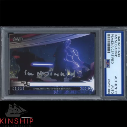IAN MCDIARMID SIGNED 2013 TOPPS TRADING CARD PSA DNA SLAB STAR WARS AUTO C3183 COLLECTIBLE MEMORABILIA