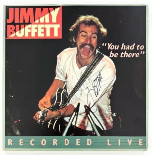 JIMMY BUFFETT SIGNED AUTOGRAPH ALBUM VINYL RECORD LP YOU HAD TO BE THERE JSA COA COLLECTIBLE MEMORABILIA