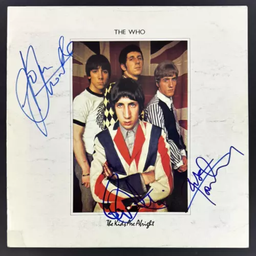 JOHN ENTWISTLE DALTREY TOWNSHEND SIGNED AUTOGRAPH THE WHO ALBUM INSERT – BECKETT COLLECTIBLE MEMORABILIA
