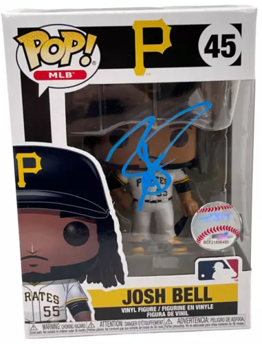 JOSH BELL SIGNED PITTSBURGH PIRATES 45 FUNKO AUTHENTIC AUTOGRAPH BECKETT COLLECTIBLE MEMORABILIA