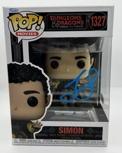 JUSTICE SMITH “DUNGEONS & DRAGONS” AUTOGRAPH SIGNED ‘SIMON’ 1327 FUNKO POP ACOA COLLECTIBLE MEMORABILIA