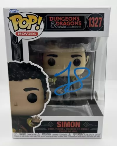 JUSTICE SMITH “DUNGEONS & DRAGONS” AUTOGRAPH SIGNED SIMON 1327 FUNKO POP B ACOA COLLECTIBLE MEMORABILIA
